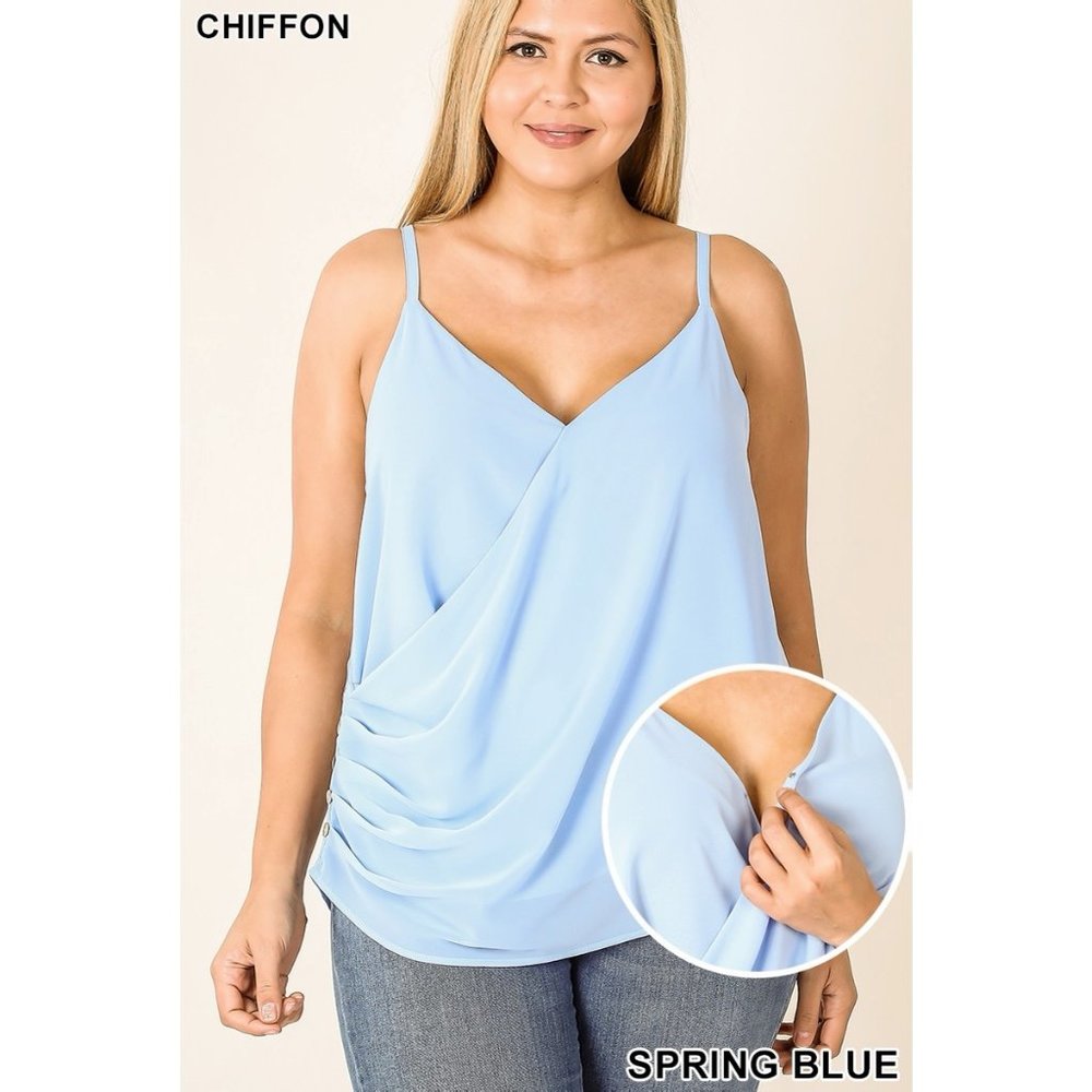 BLUE BIRD TANK TOP PLUS SIZE